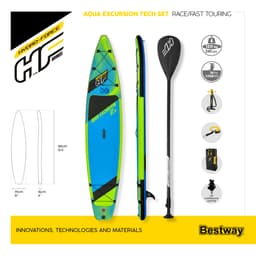 Sport Acquatici Tavola da SUP gonfiabile Aqua Excursion da 381x79x15 cm Bestway 9