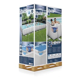 Piscine fuori terra Set piscina da 956x488x132 cm grigio chiaro Bestway 8
