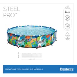 Piscine fuori terra Piscina Steel Pro Animal - 305X66 cm Bestway 7
