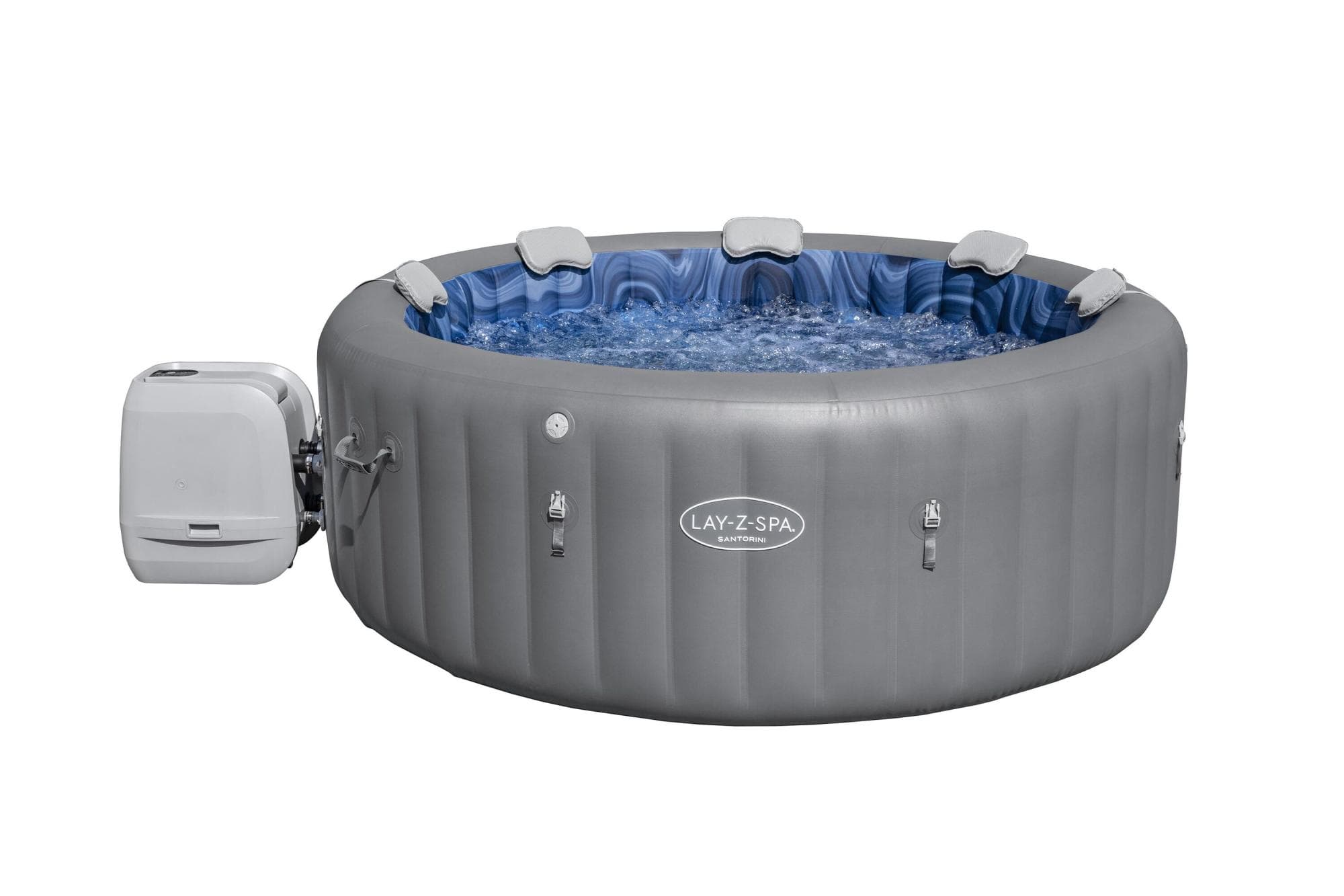 Idromassaggi gonfiabili Lay-Z-Spa Idromassaggio gonfiabile Lay-Z-Spa Santorini HydroJet Pro 5-7 persone Bestway 1