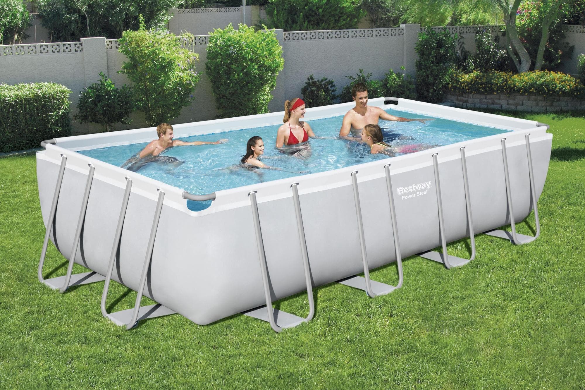 Piscine fuori terra Set piscina da 549x274x122 cm grigio chiaro Bestway 3