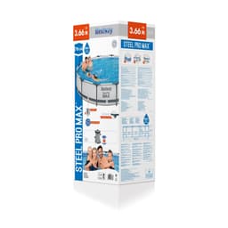 Piscine fuori terra Set piscina da 366x76 cm grigio chiaro Bestway 6