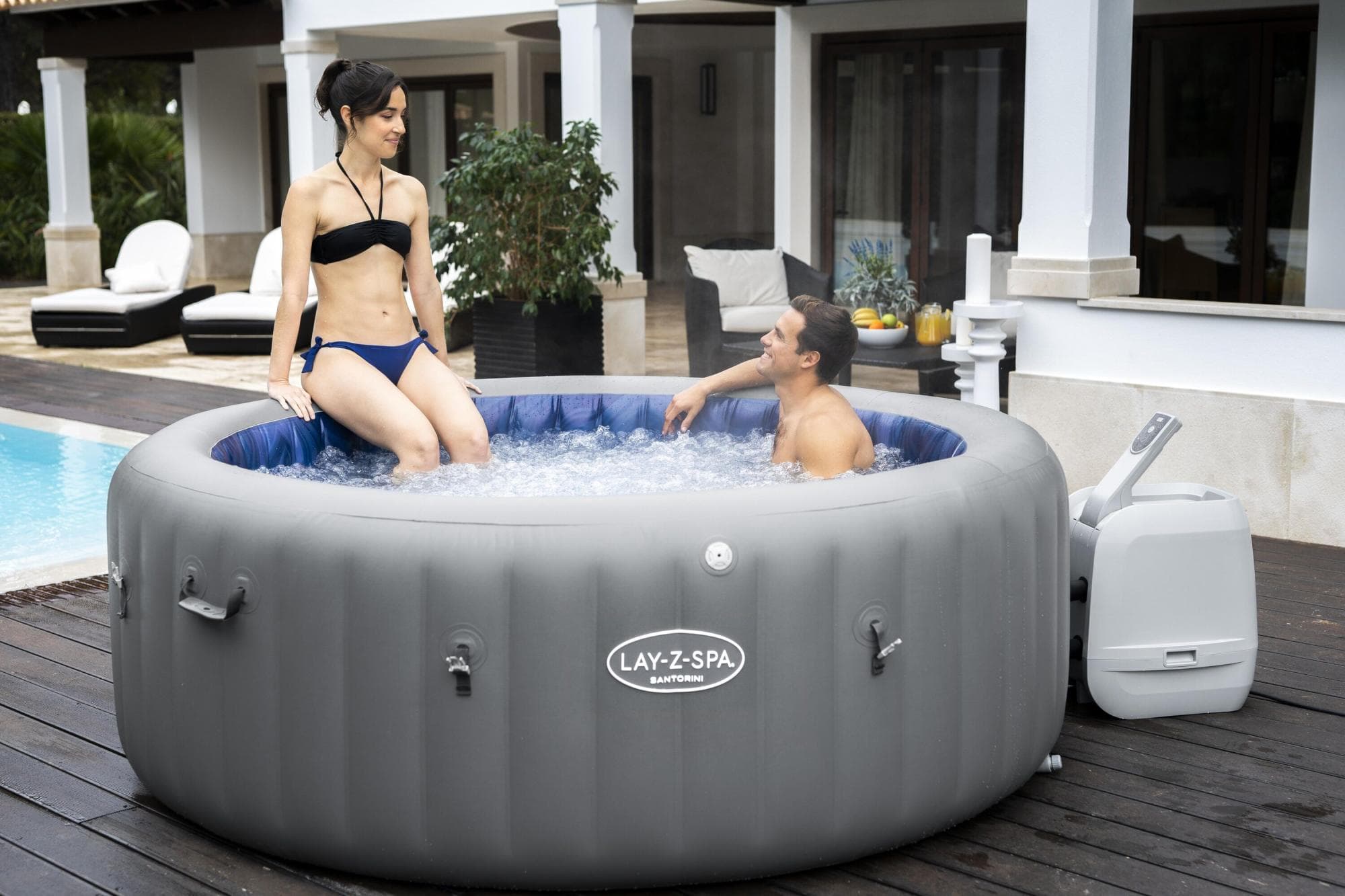 Idromassaggi gonfiabili Lay-Z-Spa Idromassaggio gonfiabile Lay-Z-Spa Santorini HydroJet Pro 5-7 persone Bestway 4