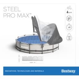 Piscine fuori terra Set piscina da 366x100 cm con tenda parasole Bestway 7