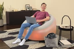 Arredo gonfiabile casa e giardino Pouf gonfiabile grande con luce LED integrata Bestway 5