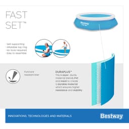 Piscine fuori terra Set piscina gonfiabile Fast Set da 305x66 cm Bestway 8