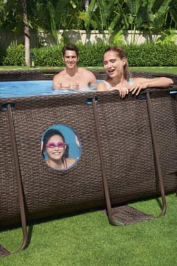 Piscine fuori terra Set piscina da 549x274x122 cm rattan marrone Bestway 6