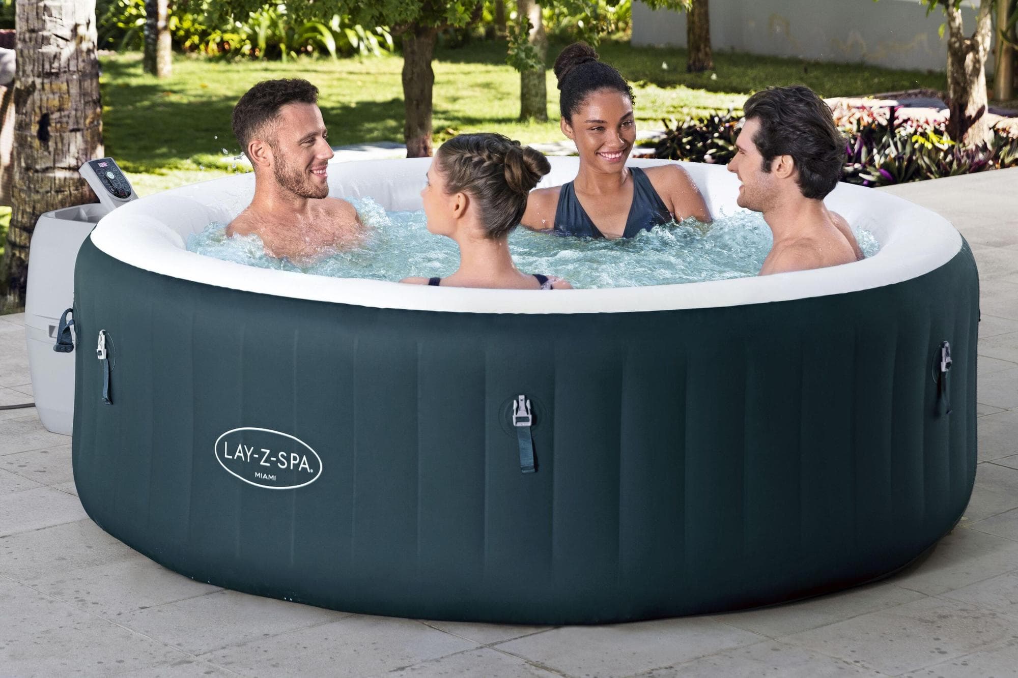 Idromassaggi gonfiabili Lay-Z-Spa Idromassaggio gonfiabile Lay-Z-Spa Miami AirJet 2-4 persone verde Bestway 2