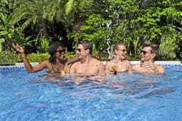 Piscine fuori terra Piscina base struttura e liner rotonda Steel Pro MAX da 457x122 cm grigio chiaro Bestway 3