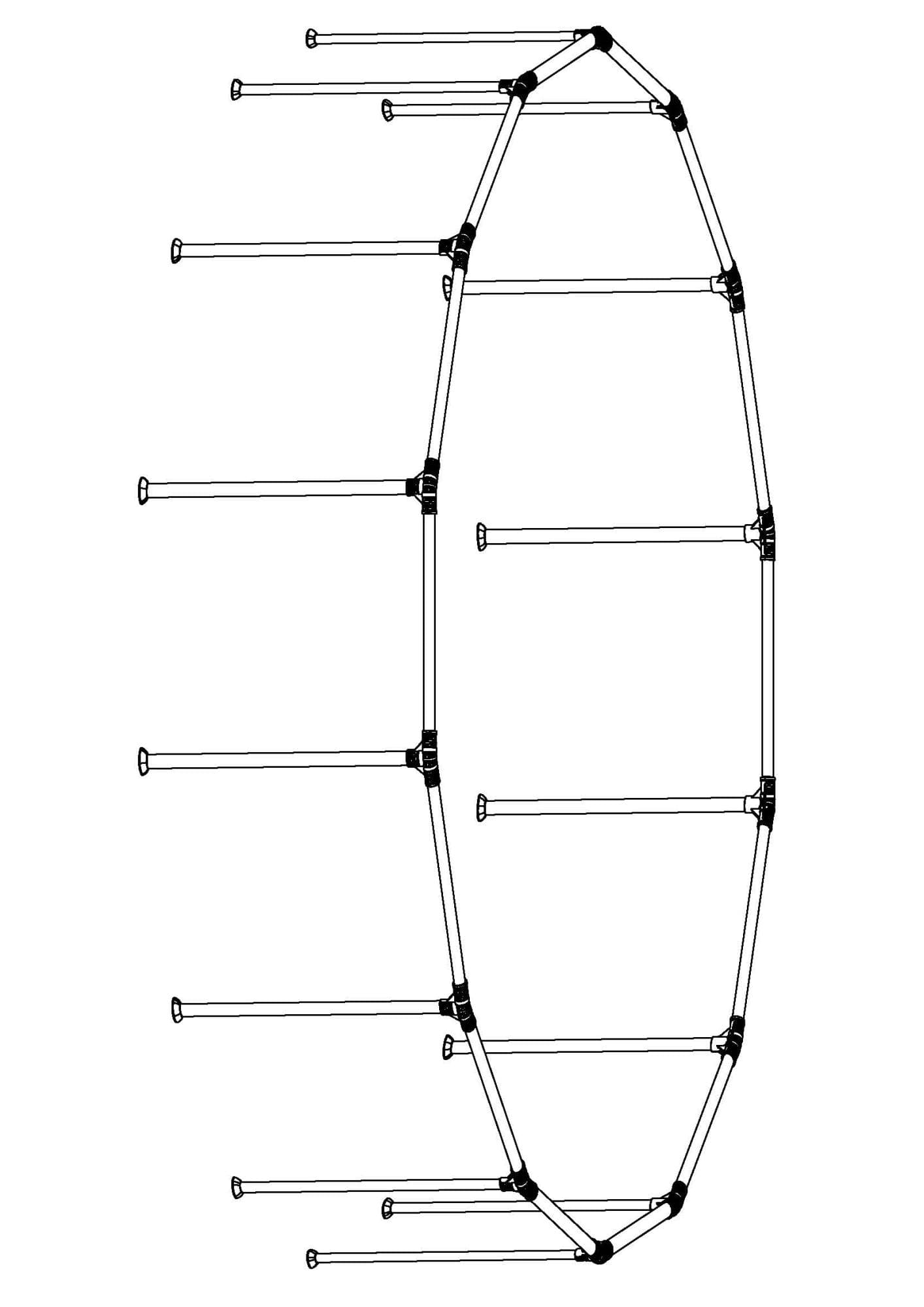 14' x 48"/4.27m x 1.22m Pool Complete Frame(1/2)