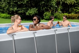 Piscine fuori terra Set piscina grigio scuro da 412x201x122 cm Bestway 4