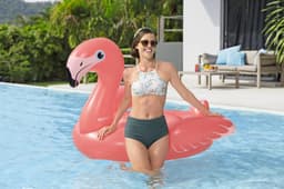 Gonfiabili mare per adulti Cavalcabile da piscina Flamenco Flamingo Bestway 3