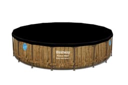 Coperture e Tappetini Copertura rotonda per piscina da 488 e 449 cm Bestway 8