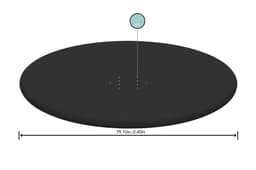 Coperture e Tappetini Copertura per piscina rotonda da 244 cm Bestway 1