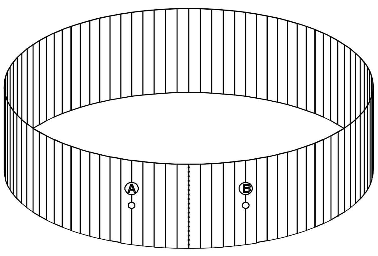 Steel Wall for 10' x 48"/3.00m x 1.20m Hydrium Pool