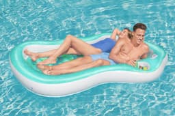 Gonfiabili mare per adulti Materassino gonfiabile a 2 posti Summer Color con porta oggetti Bestway 5