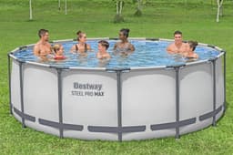 Piscine fuori terra Piscina solo struttura grigio chiaro - 427x122 cm Bestway 2