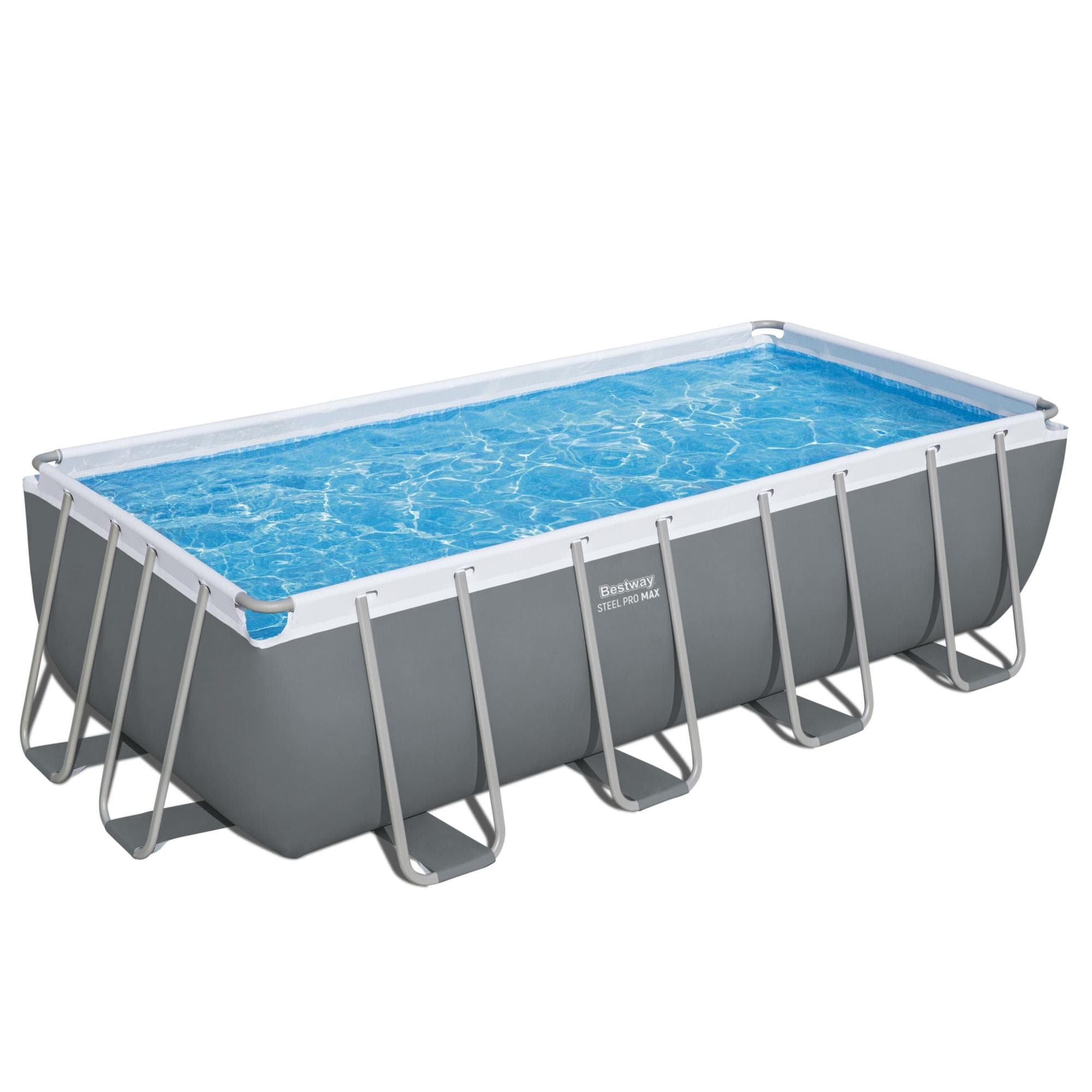 Piscine fuori terra Piscina solo struttura grigio scuro - 488x244x122 cm Bestway 1