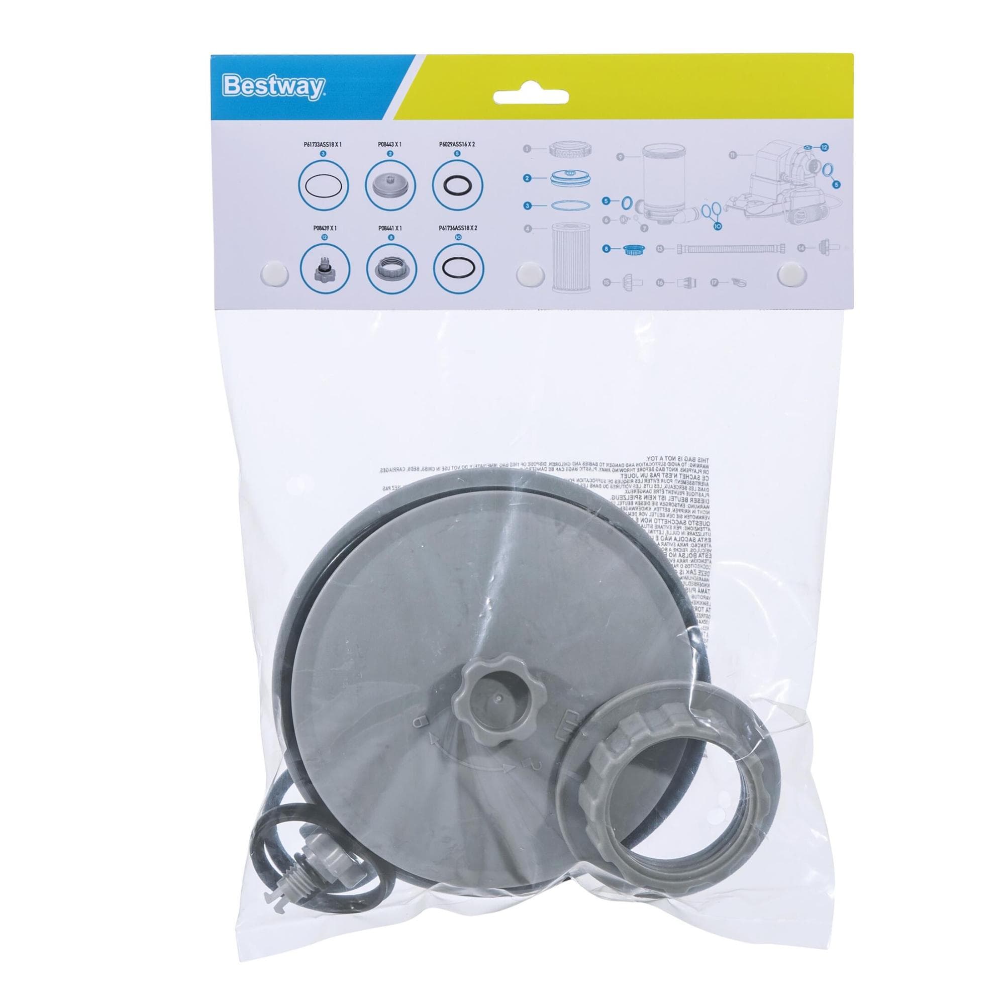 Ricambi pompe filtro Kit di guarnizioni e coperture per le pompe filtro da 9463 l/h Bestway 1