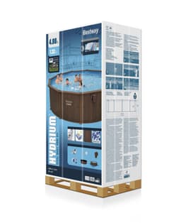 Piscine fuori terra Set piscina Hydrium effetto legno da 490x130 cm Bestway 9