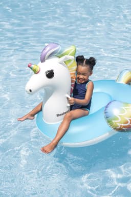 Giochi gonfiabili per bambini Cavalcabile gonfiabile da piscina Fantasy Unicorn Bestway 6
