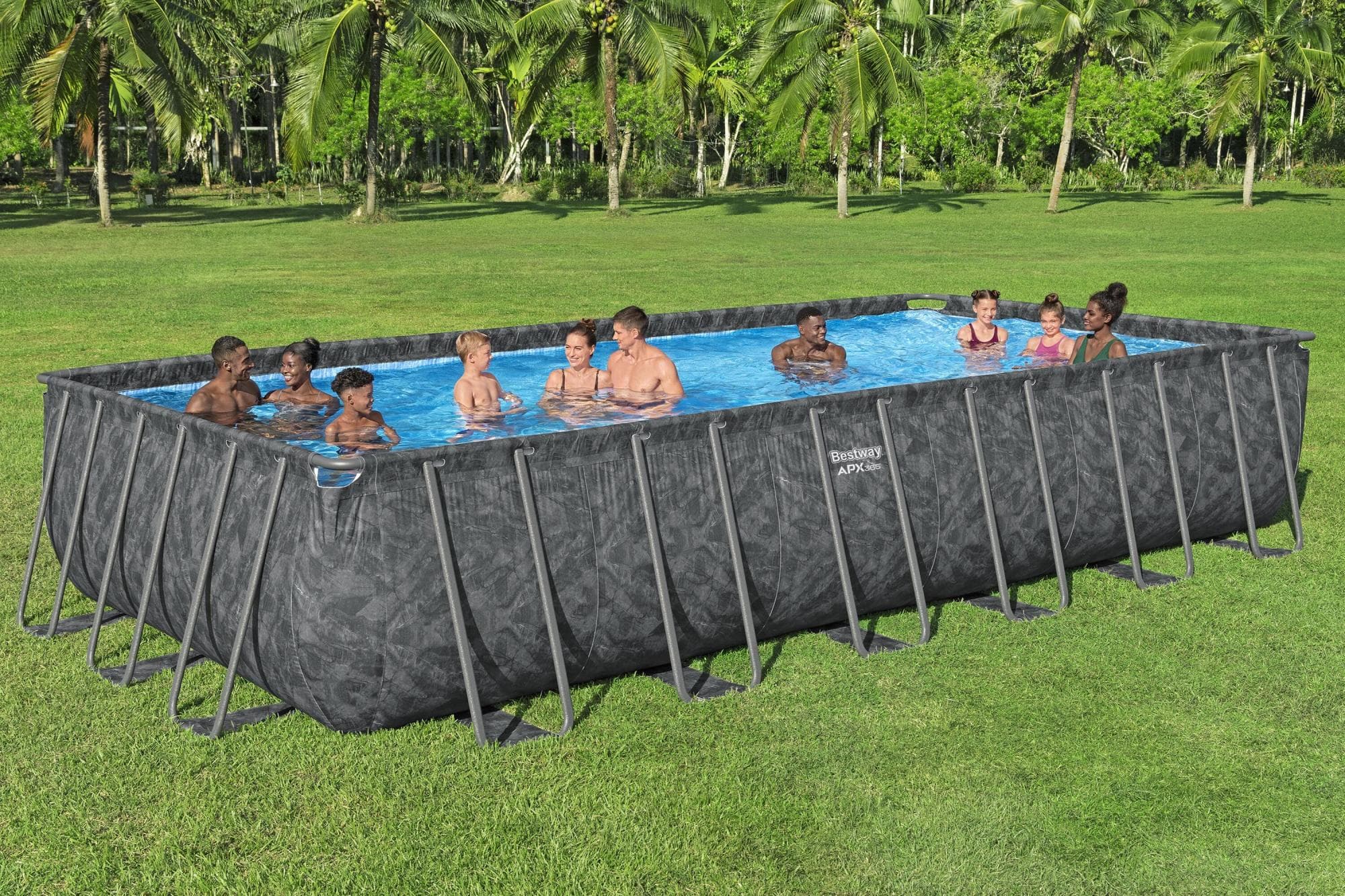Piscine fuori terra Piscina solo struttura e liner APX 365 da 732x366x132 cm Bestway 3