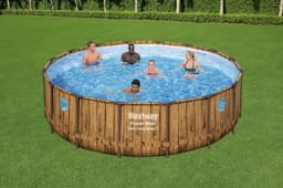 Piscine fuori terra Piscina solo struttura effetto legno - 488x122 cm Bestway 2