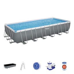 Piscine fuori terra Set piscina grigio scuro da 732x366x132 cm Bestway 1