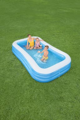 Giochi gonfiabili per bambini Piscina gonfiabile rettangolare a 3 anelli da 305mx183x56cm Bestway 5