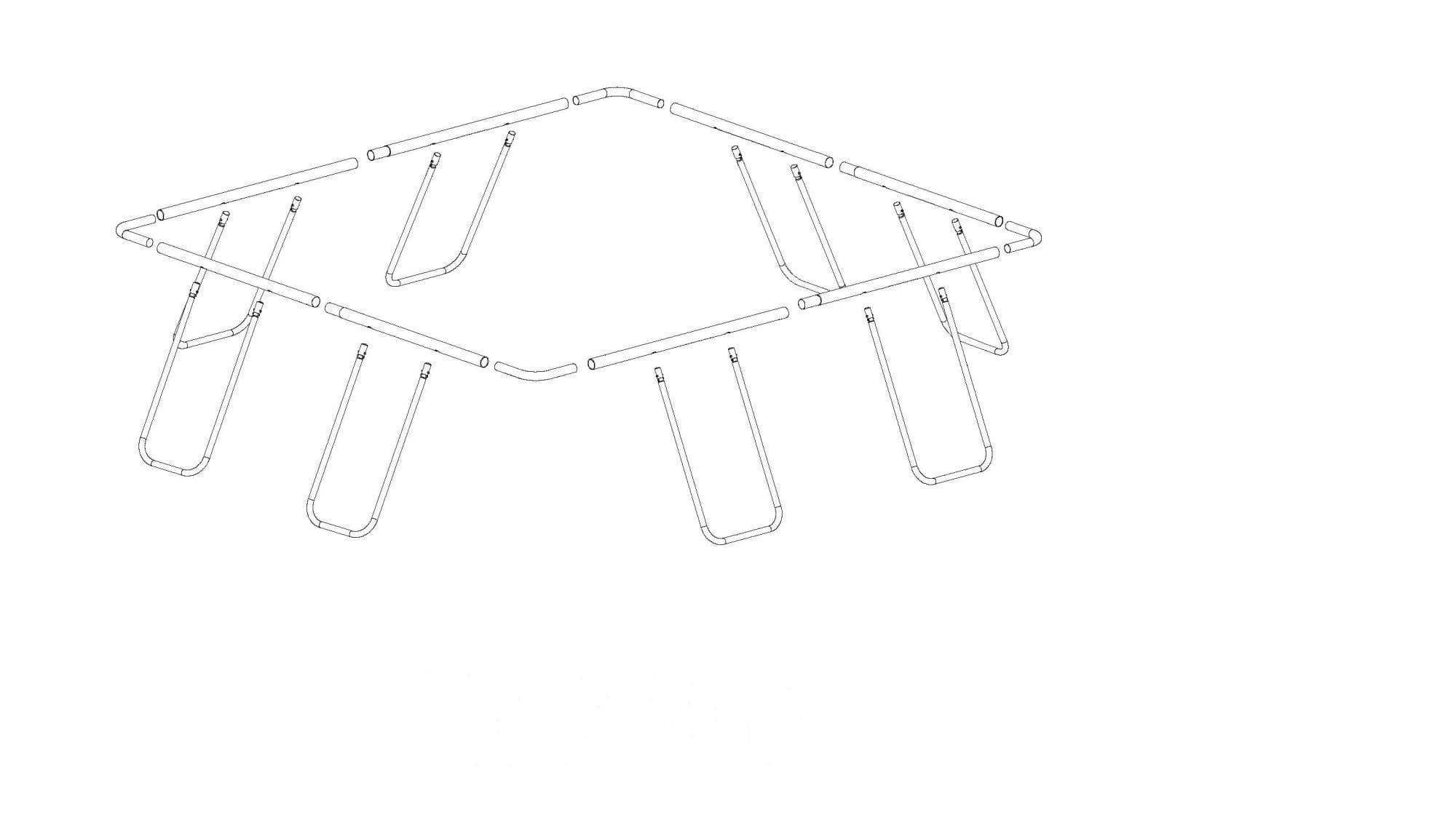 111"x77"x33" Rectangular Pool complete Frame(2/2)