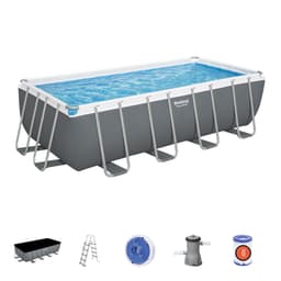 Piscine fuori terra Set piscina grigio scuro da 488x244x122 cm Bestway 1