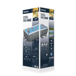 Piscine fuori terra Set piscina da 488x244x122 cm grigio scuro Bestway 7