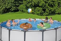 Piscine fuori terra Piscina solo struttura grigio chiaro - 488x122 cm Bestway 3