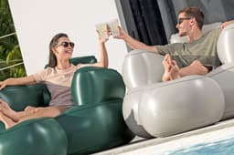 Arredo gonfiabile casa e giardino Poltrona gonfiabile con pouf Comfi Cube Bestway 6