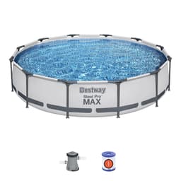 Piscine fuori terra Set piscina da 366x76 cm grigio chiaro Bestway 1