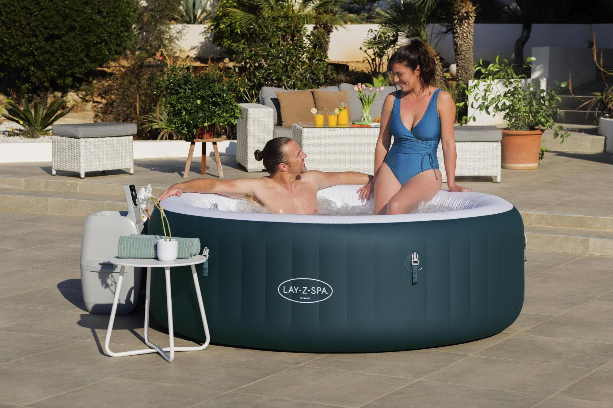 Idromassaggi gonfiabili Lay-Z-Spa Idromassaggio gonfiabile Lay-Z-Spa Miami AirJet 2-4 persone verde Bestway 4
