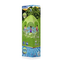 Giochi gonfiabili per bambini Piscina con parasole UV Careful Splash-in-Shade verde da 244x51 cm Bestway 4