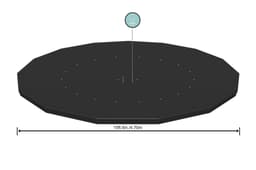 Coperture e Tappetini Copertura per piscina rotonda da 457 cm Bestway 1