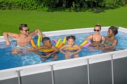 Piscine fuori terra Set piscina da 404x201x100 cm grigio scuro Bestway 6