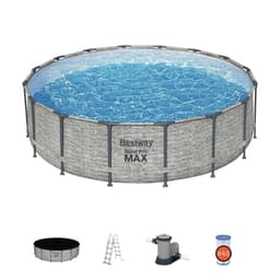 Piscine fuori terra Set piscina da 488x122 cm effetto pietra Bestway 1