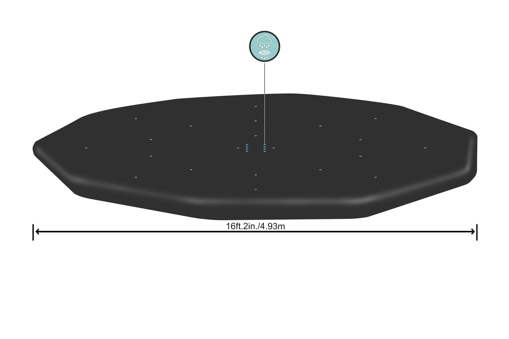 Coperture e Tappetini Copertura per piscina fuori terra rotonda con diametro da 488 cm Bestway 3