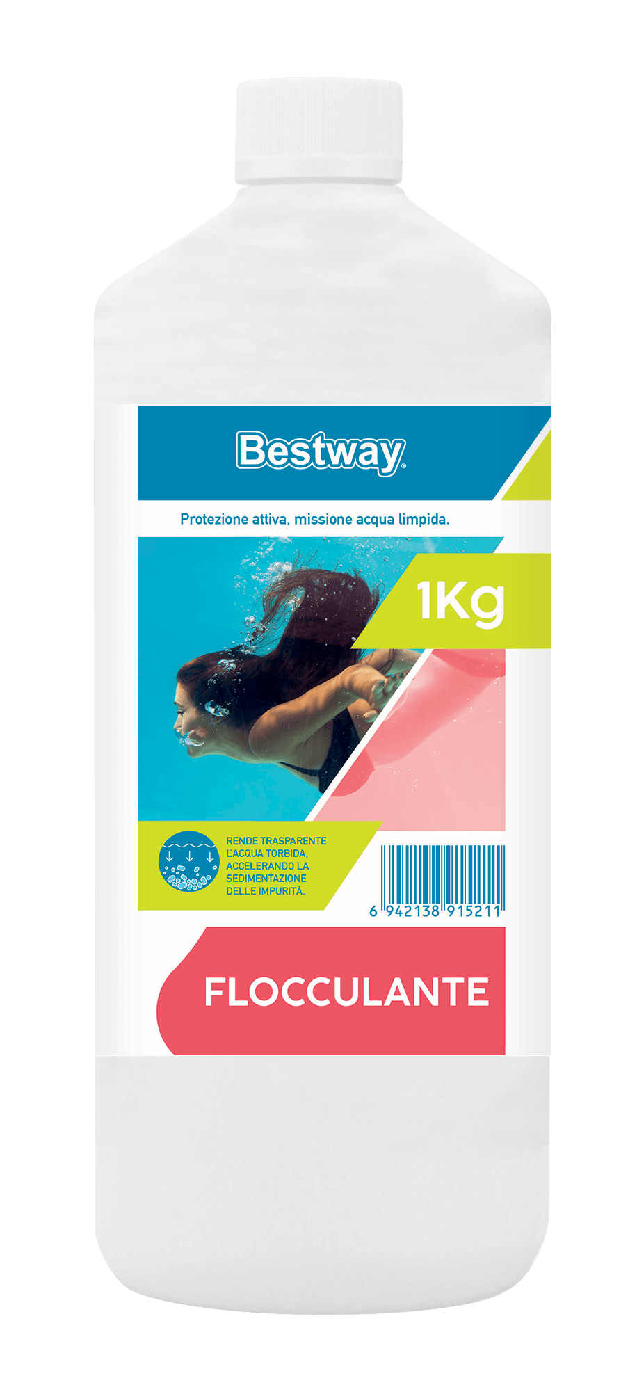 Trattamento chimico dell'acqua Flocculante per piscina, da 1 kg Bestway 1