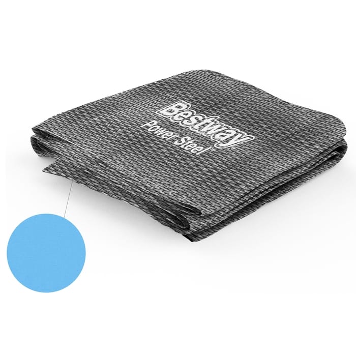 Ricambi Piscine e Spa Liner di ricambio per piscina Power Steel rettangolare da 549x274x122 cm rattan grigio Bestway 1