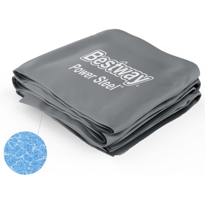 Ricambi Piscine e Spa Liner di ricambio per piscina rettangolare Power Steel da 732x366x132 cm grigio scuro Bestway 1
