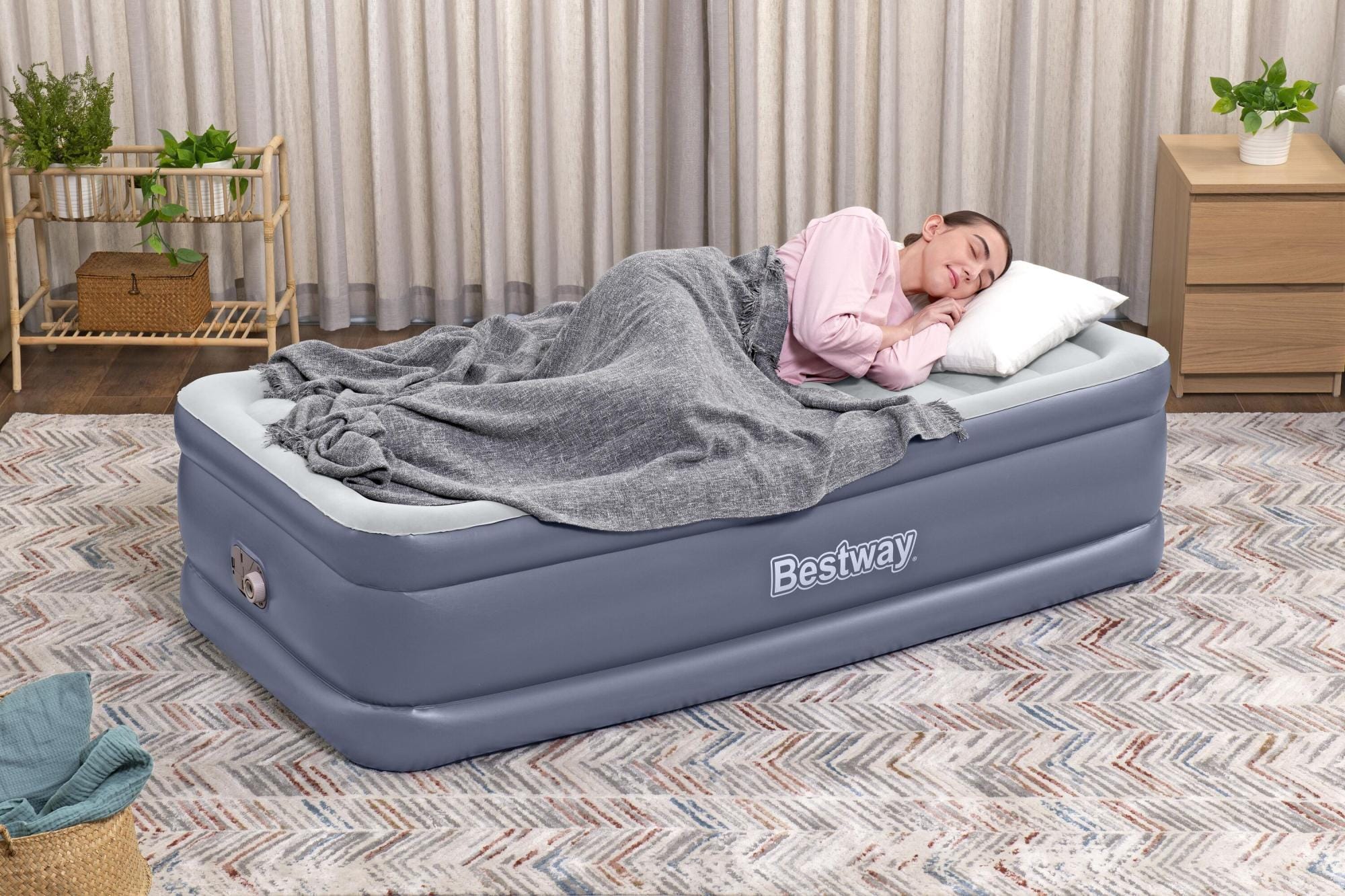 Materassi gonfiabili Materasso gonfiabile singolo da 191x97x51 cm in Tritech Bestway 1