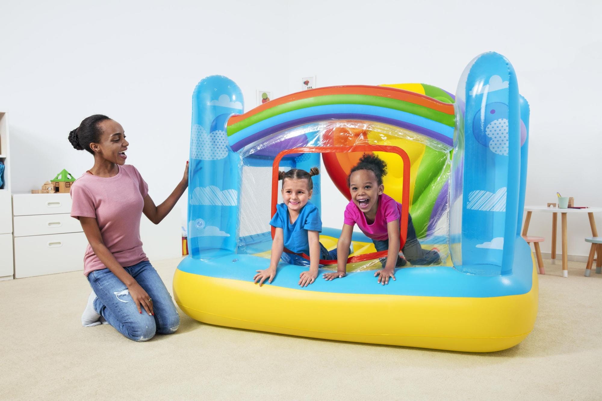 Giochi gonfiabili per bambini Castello gonfiabile con mongolfiera Bestway 2