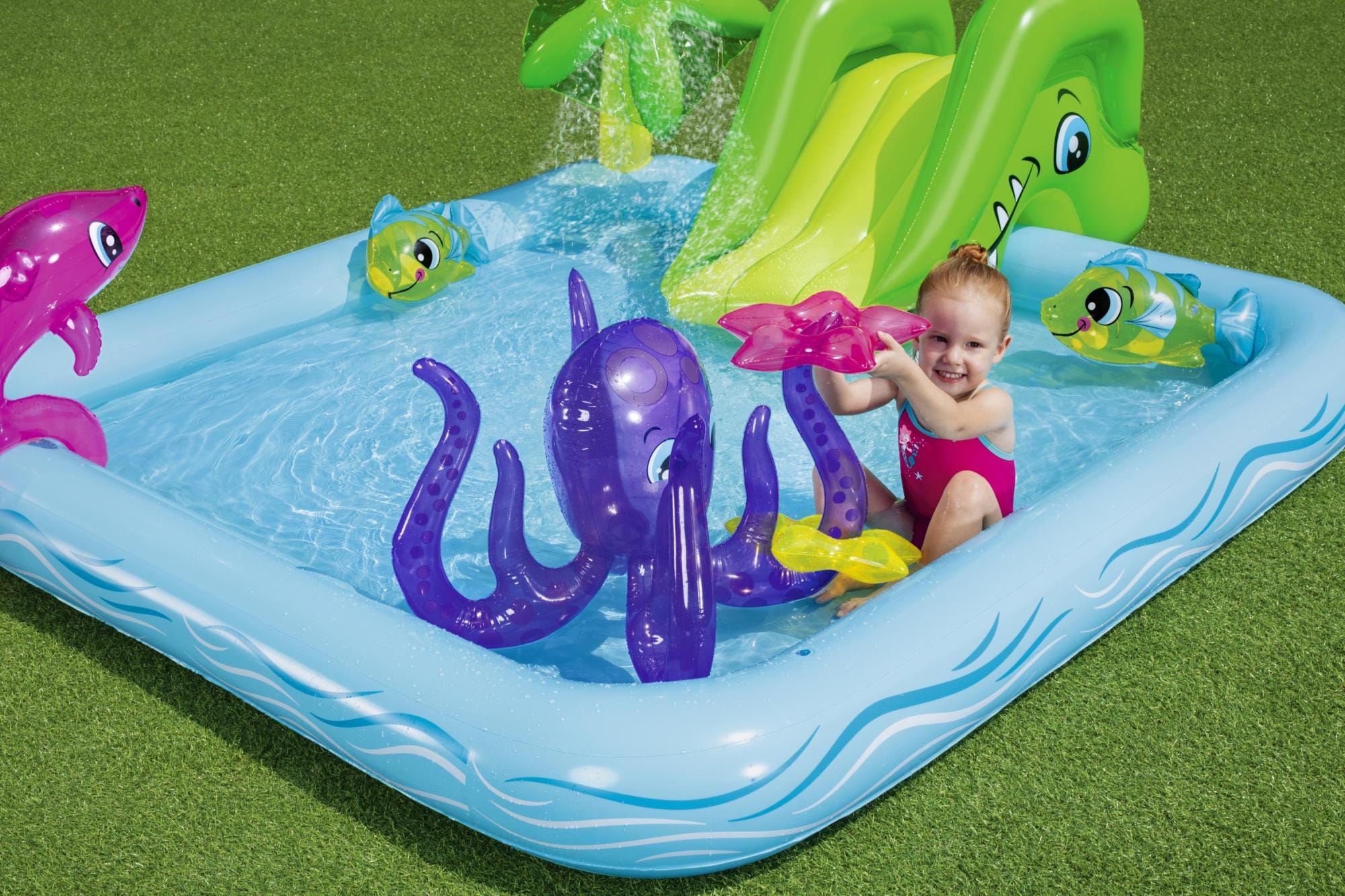 Giochi gonfiabili per bambini Playcenter gonfiabile Acquario Fantastico Bestway 4