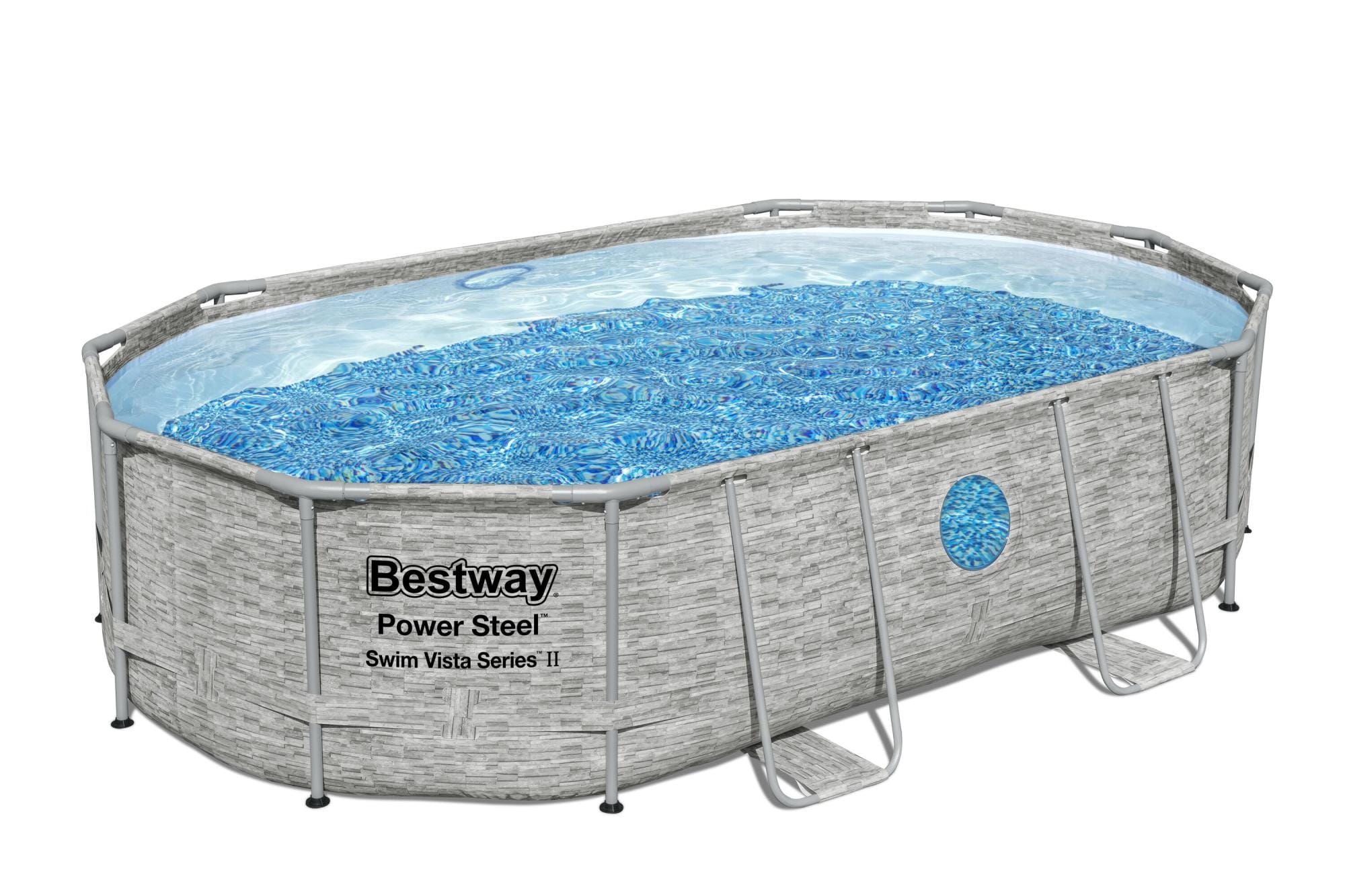 Piscine fuori terra Piscina base struttura e liner Power Steel Swim Vista da 488x305x107 cm Bestway 1