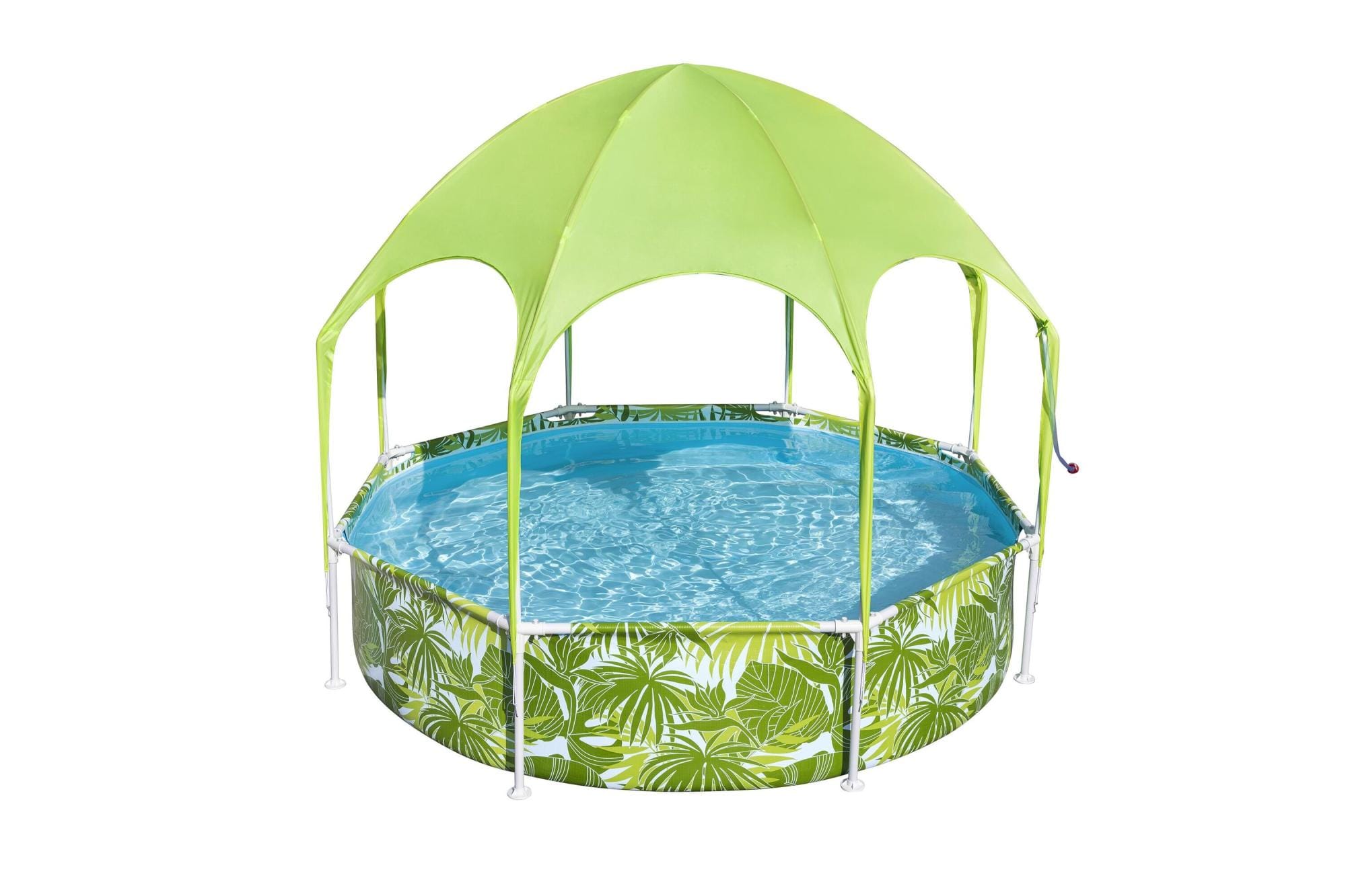 Giochi gonfiabili per bambini Piscina con parasole UV Careful Splash-in-Shade verde da 244x51 cm Bestway 1