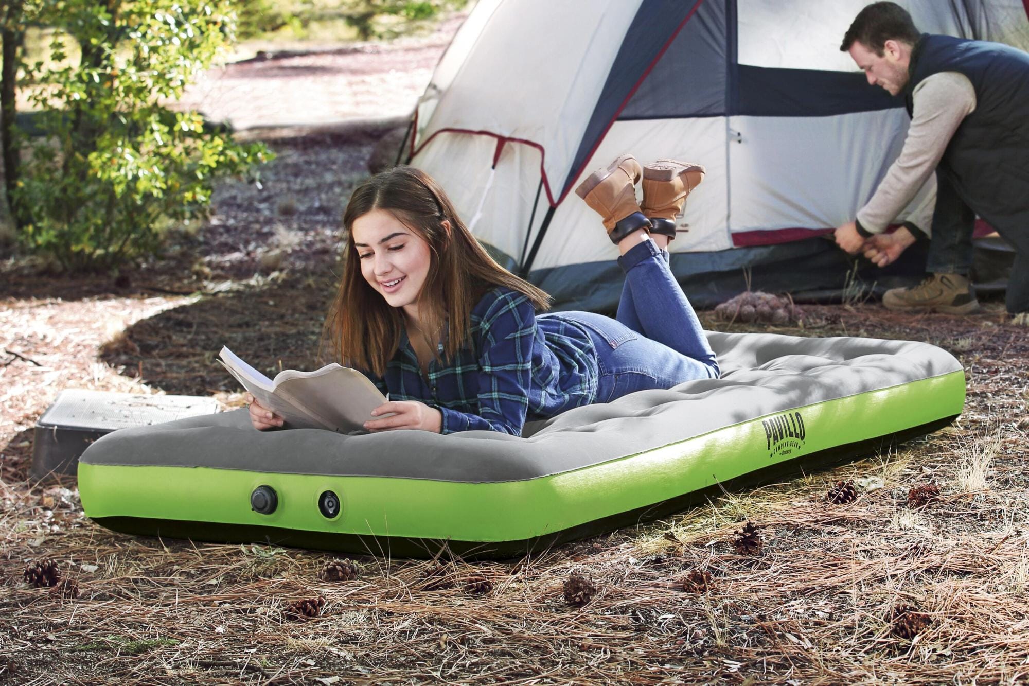 Materassi gonfiabili Materasso gonfiabile singolo Roll & Relax da 188x99x22 cm Bestway 1